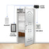 Standalone Metal Keypad Electronic Lock Power Supply DC12V Door Exit with 125KHz ID Keyfobs Full RFID Access Control System Kit