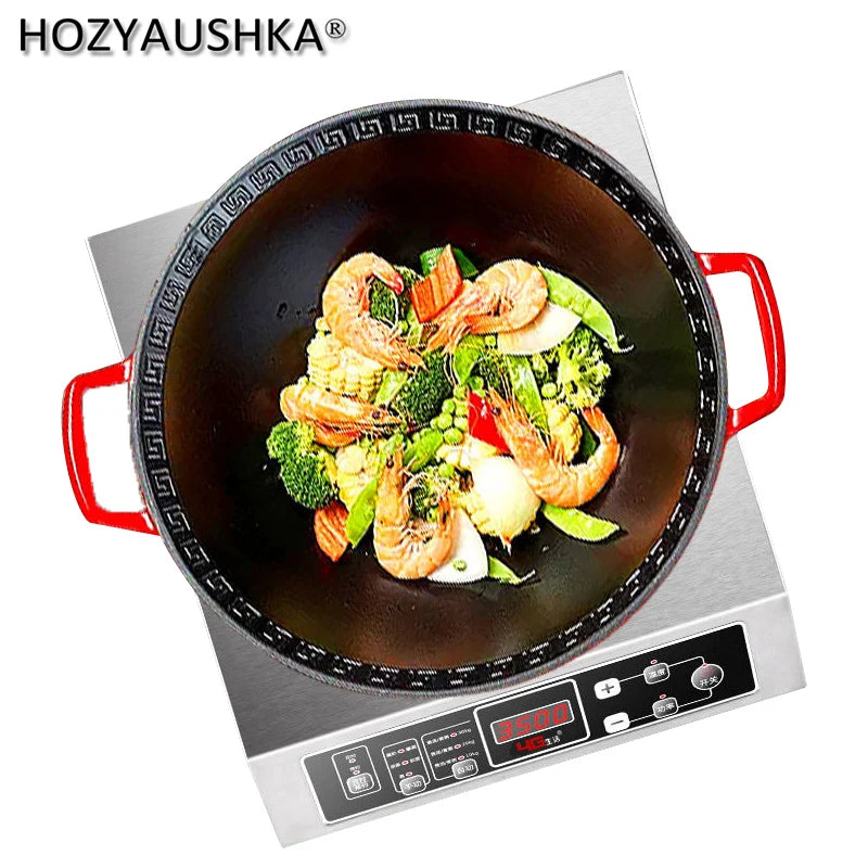 Commercial Induction Cooker 3500 Watt High Power Induction Cooker Stainless Steel Concave Induction Cooker Hotel Restaurant Hous