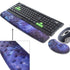 BRILA Ergonomic Memory Foam Mouse & Keyboard Wrist Rest Support Cushion Pad for Office Work and PC Gaming, Fatigue Pain Relief