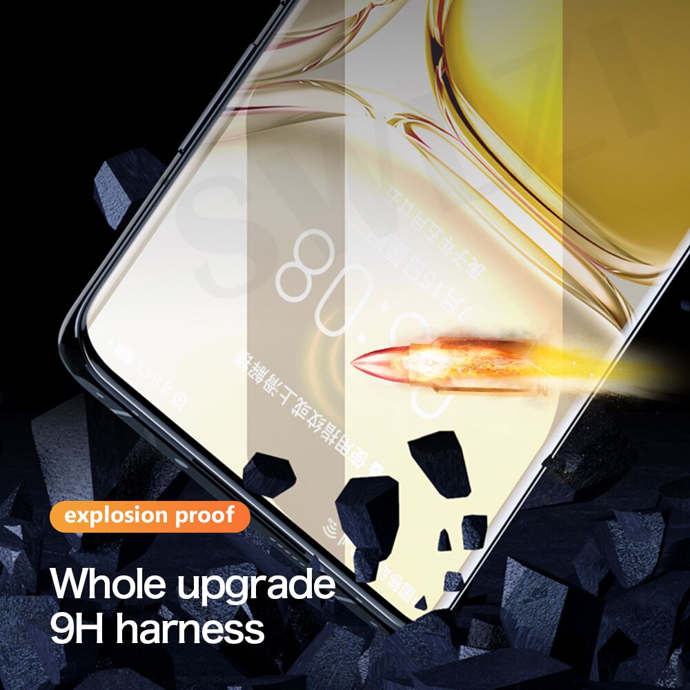1-4Pcs cover Glass for Huawei P30 P40 P50 pro Screen Protector p40 pro plus P20 P10 lite E Tempered Glass Phone protective film