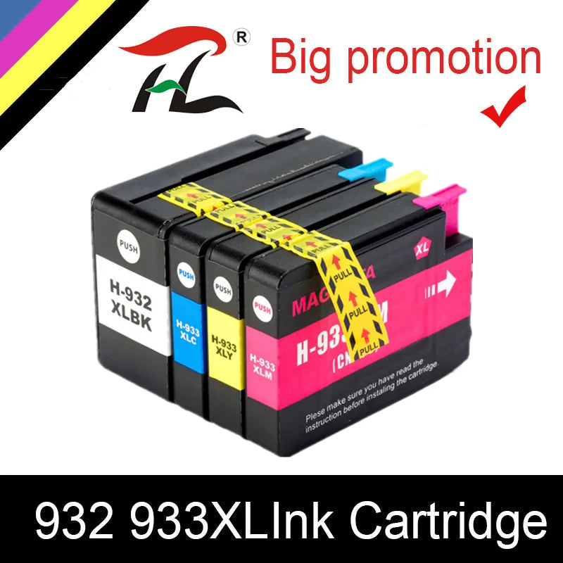 HTL 932XL 933 for HP932 933XL replacement Ink Cartridge for HP Officejet 6100 6600 6700 7110 7610 7612 Printer
