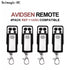 4PCS Garage Door Remote Control Avidsen 114253 Gate Transmitter 433.92MHz Rolling Code Keychain Opener