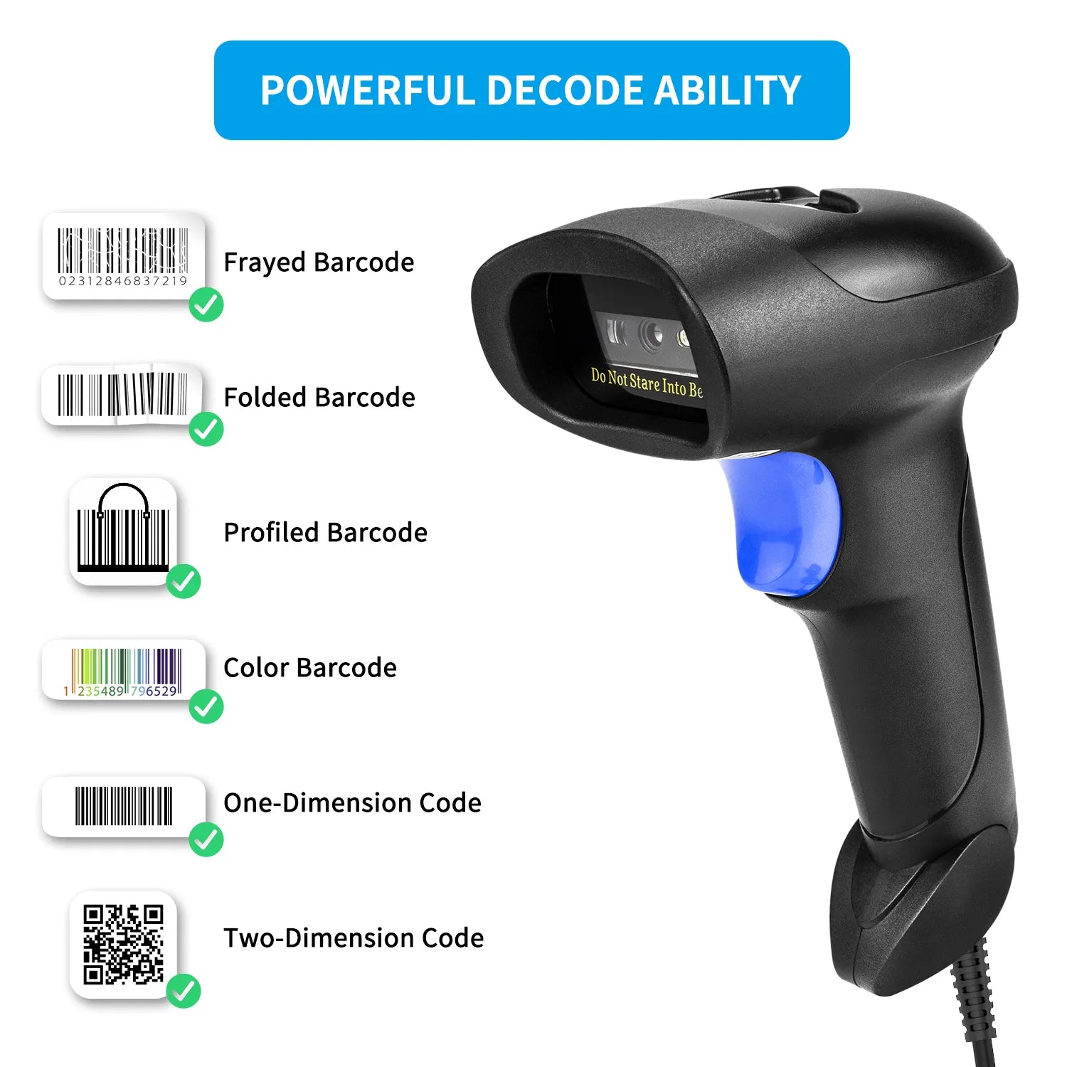 NETUM L8 Wireless 2D Barcode Scanner and L5 Wired 1D/2D QR Bar Code Reader PDF417 for Inventory POS Terminal