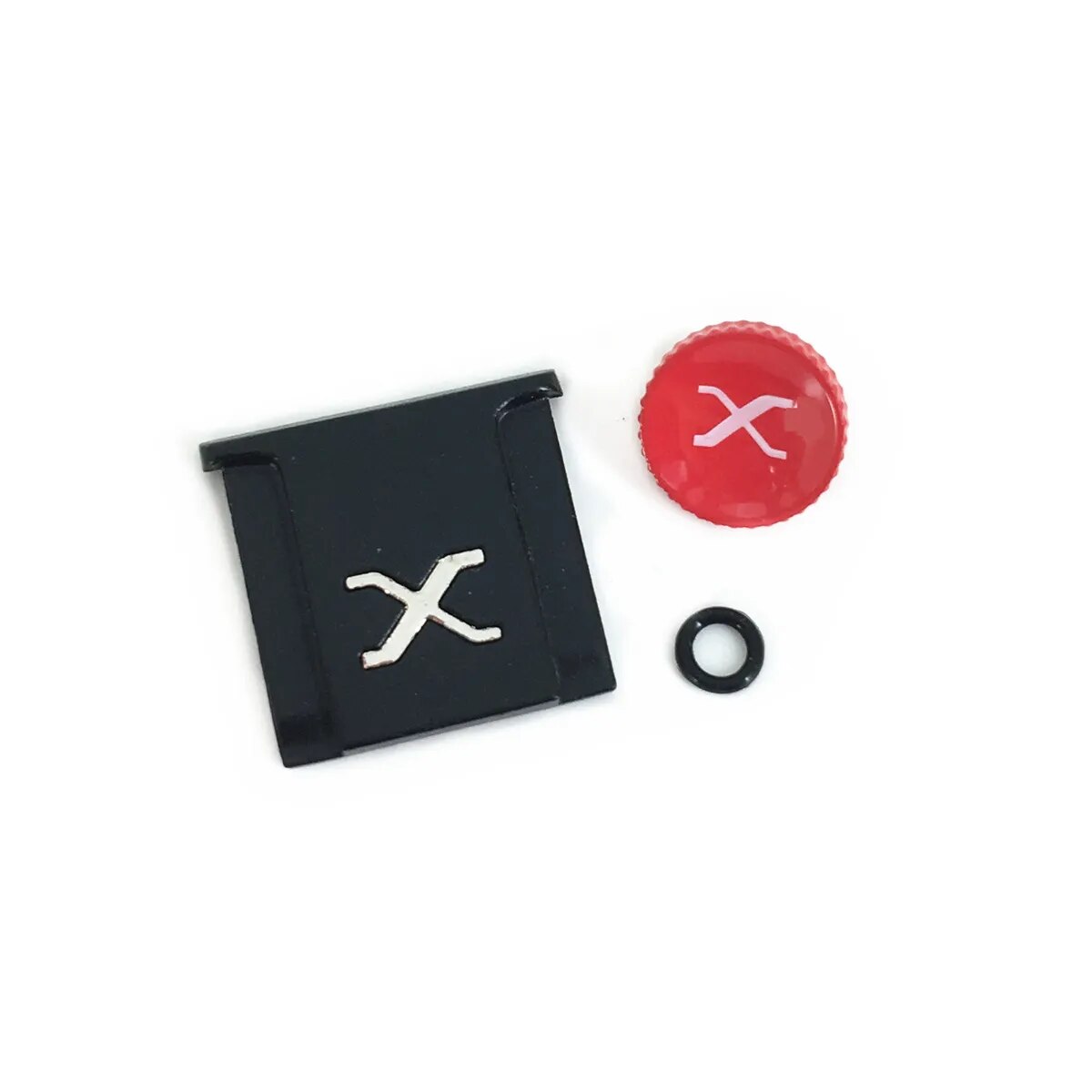Metal Hot Shoe Adapter + Concave Shutter Button Kit for Fujiflm Fuji X-PRO3 X-PRO2 XT4 XT3 XT2 X-T30 XT20 X-E3 X-A5 X-A7 Hotshoe
