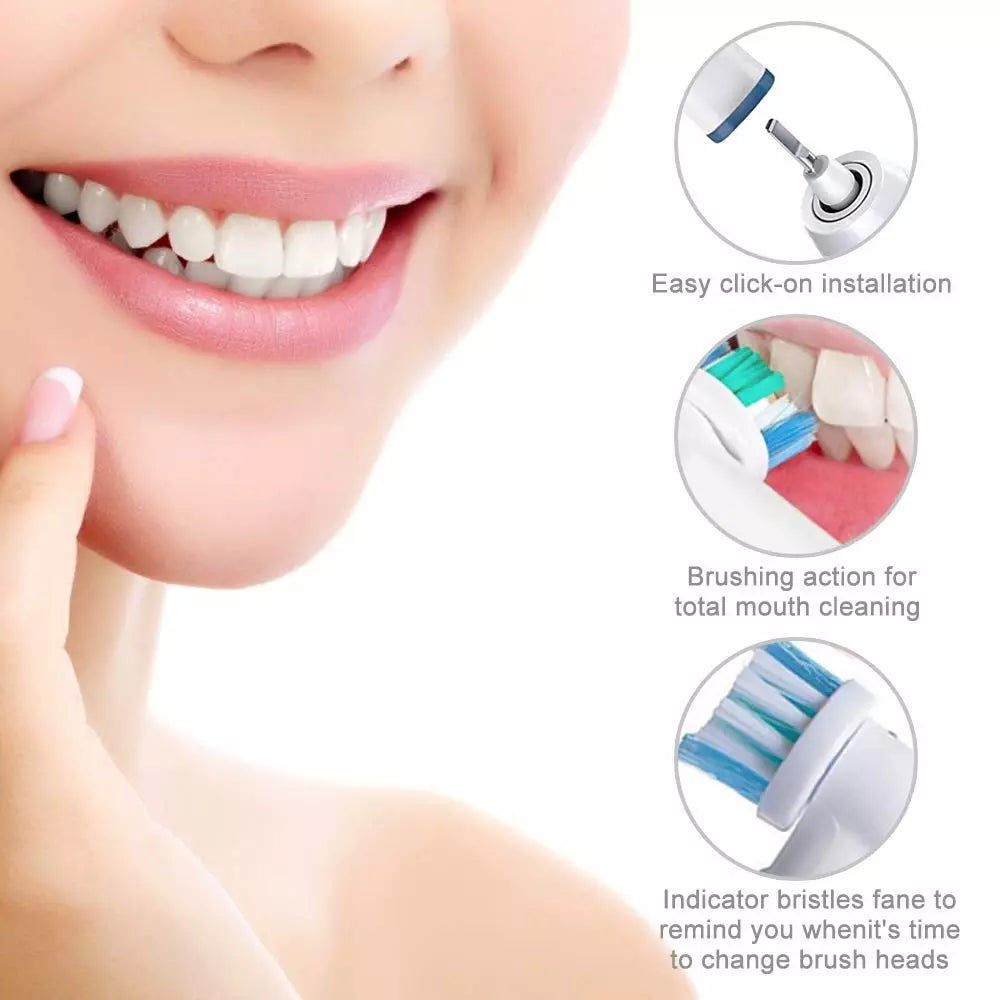 12pcs Replacement Brush Heads For Oral-B Electric Toothbrush Advance Power/Vitality Precision Clean/Pro Health/Triumph/3D Excel