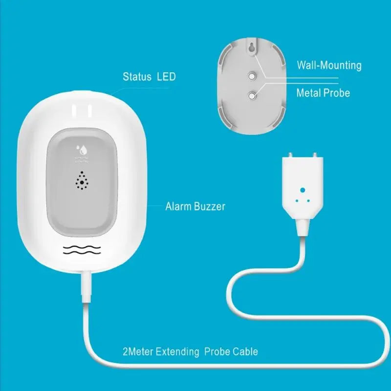 Wifi Water Leakage Alarm Sensor Flood Detector WIFI Overflow Flood Alert Leakage Alarm Tuya Home Security Alarm Detector