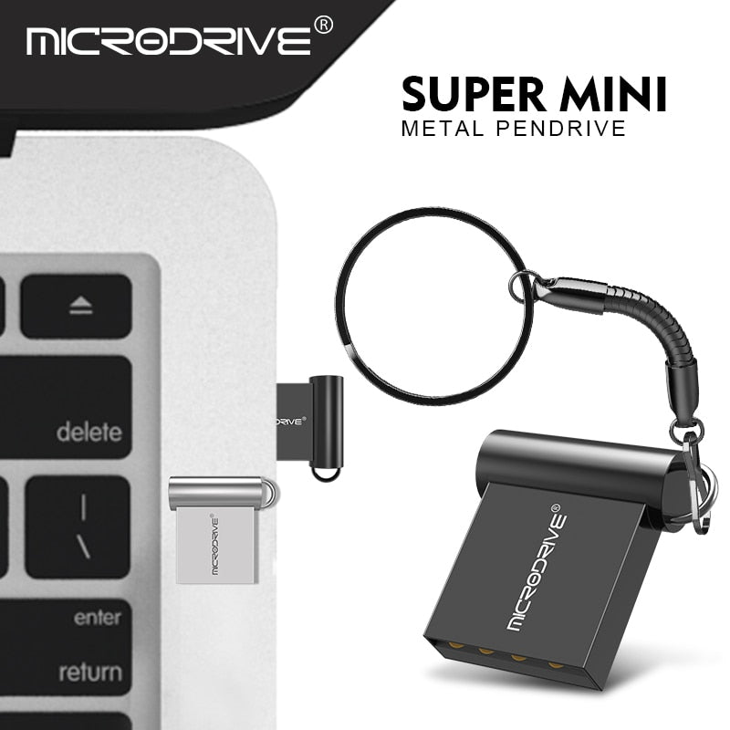 Mini USB Flash Drive Pen Drive USB 2.0 Pendrive 64GB 32GB 16GB Flash Memory Stick with Key Ring 128GB U Disk Creative gifts