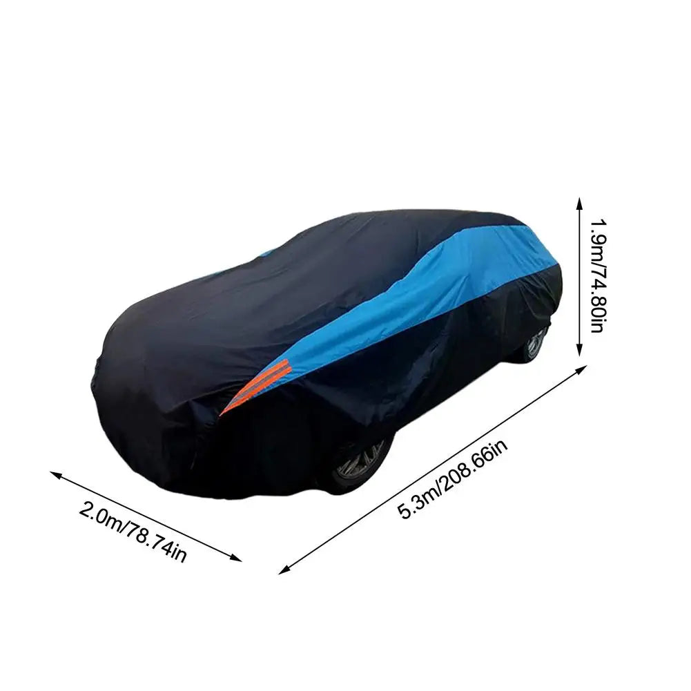 Universal 190T Full Car Covers Outdoor Waterproof UVs Sun Rain Snow Reflective Protection Cover For SUVs Jeep Sedan Hatchback