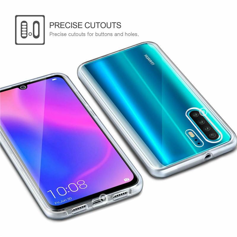 360 Full Cover Double Case For Huawei P30 P20 P10 Lite P Smart Mate 20 Honor 10 Lite 10i 8A 8X 20 Transparent Cover