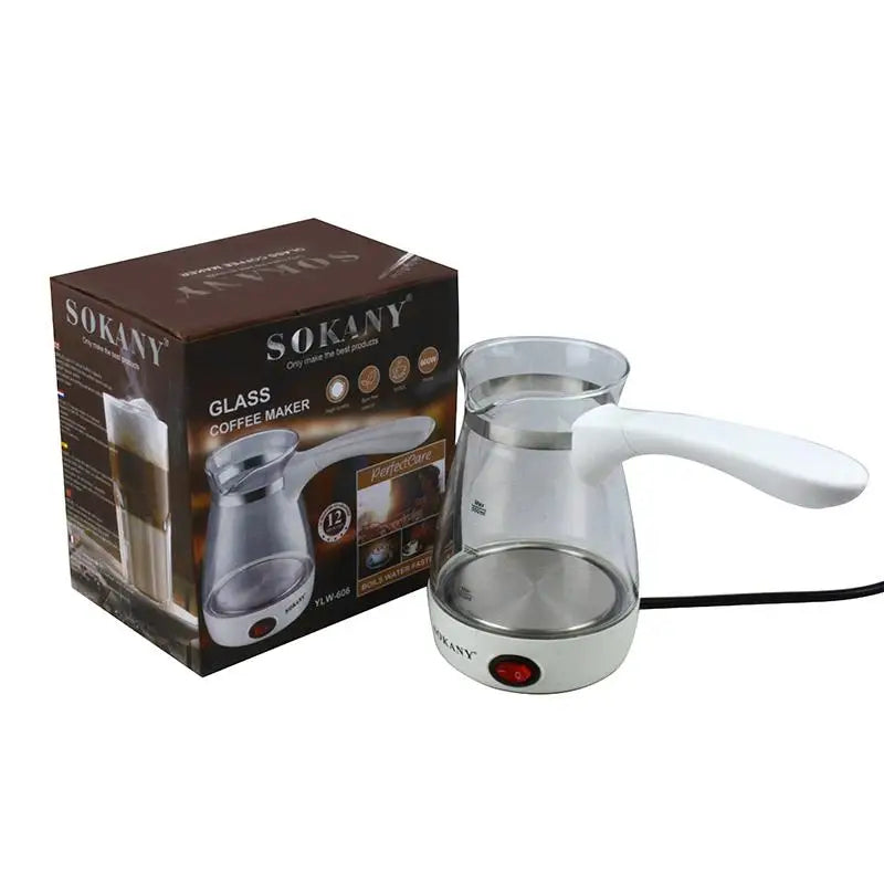 500Ml Electric Coffee Kettle 600W Coffee Maker Pot Portable Espresso Machine Fast Heat Resistant Eu Plug Waterproof