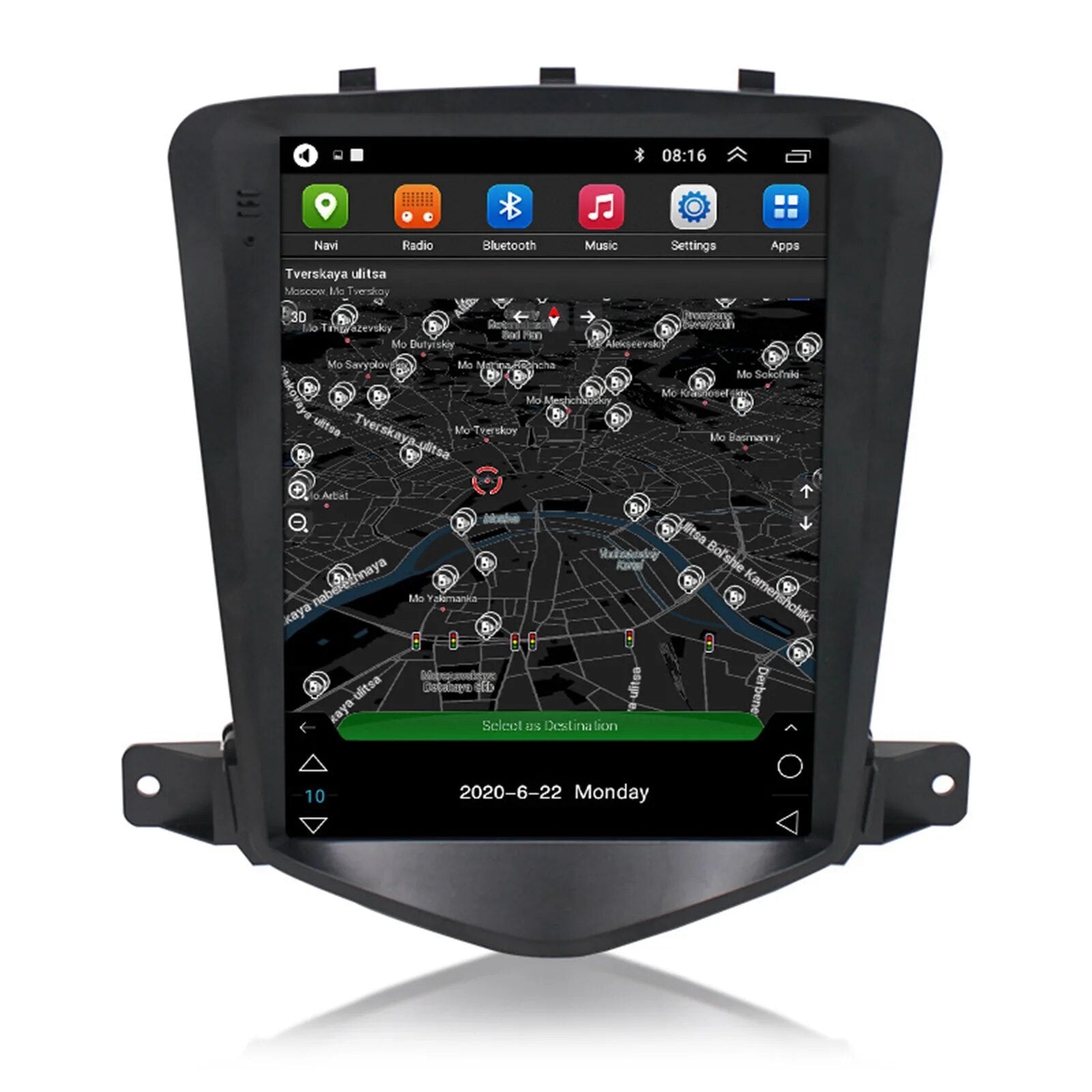 For 2009-14 Chevy Cruze 9.7'' Vertical Android 10.1 Car Radio Multimedia Head Unit Player GPS Wifi Quad-Core 4+64G