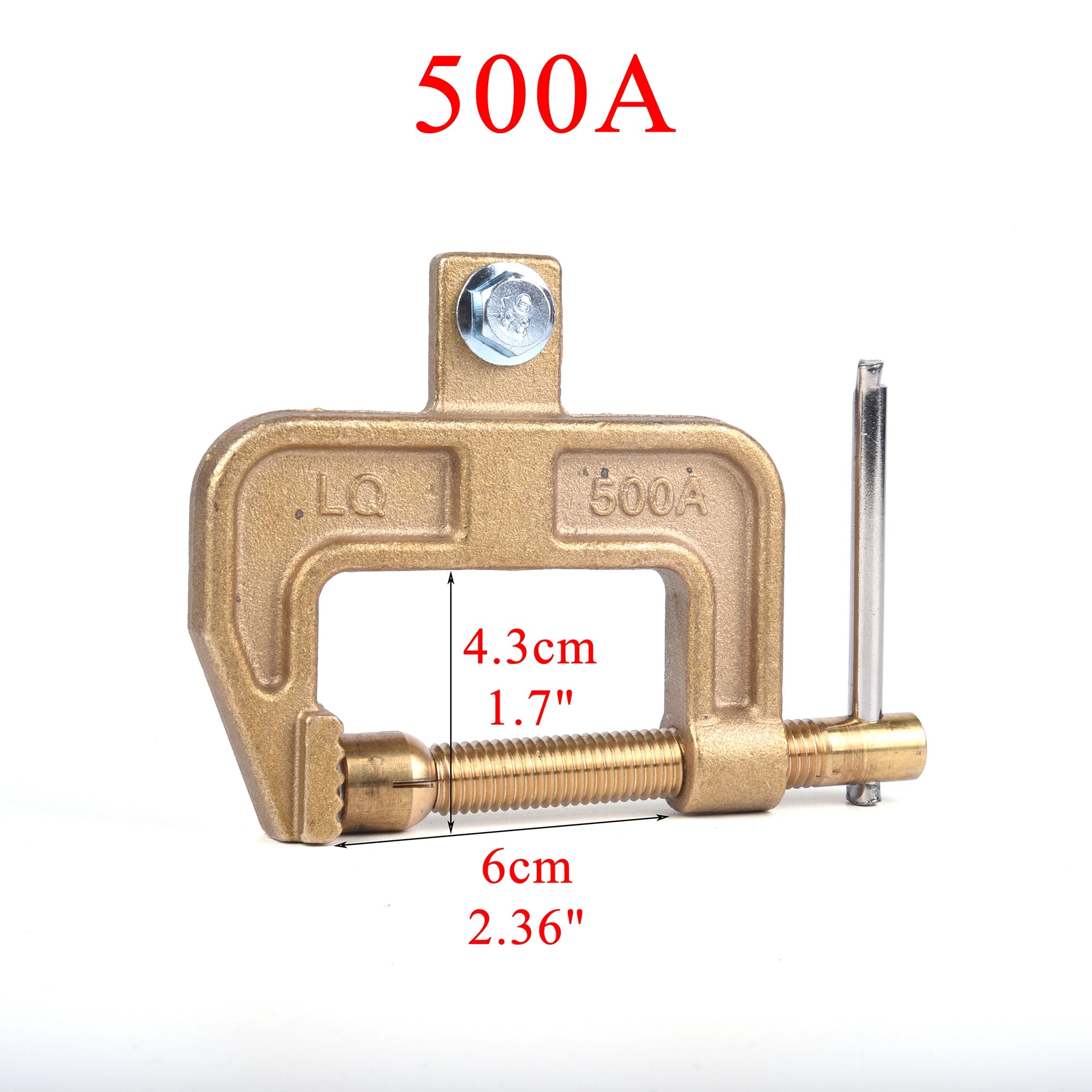 Welding Ground Clamp 260/300/500/600/800/1000A Heavy Duty Brass A/C Type Screw Earth Clip For TIG/MIG/MMA Welding Plasma Machine