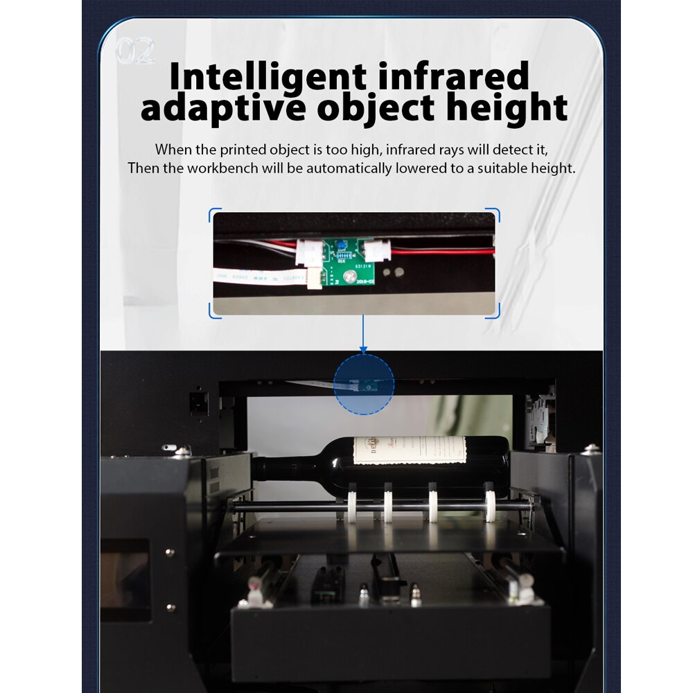 Inkjet 4A UV printer body comes with a rotating device plus an ink set for multi-function purposes and free shipping