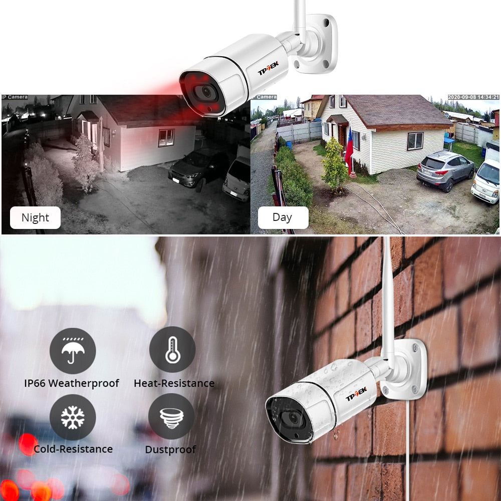 5MP IP Camera Outdoor WiFi Camera HD Wireless Surveillance 1080P Video Home Security Wi Fi Camara Two-Way Audio CamHi Wi-Fi Cam
