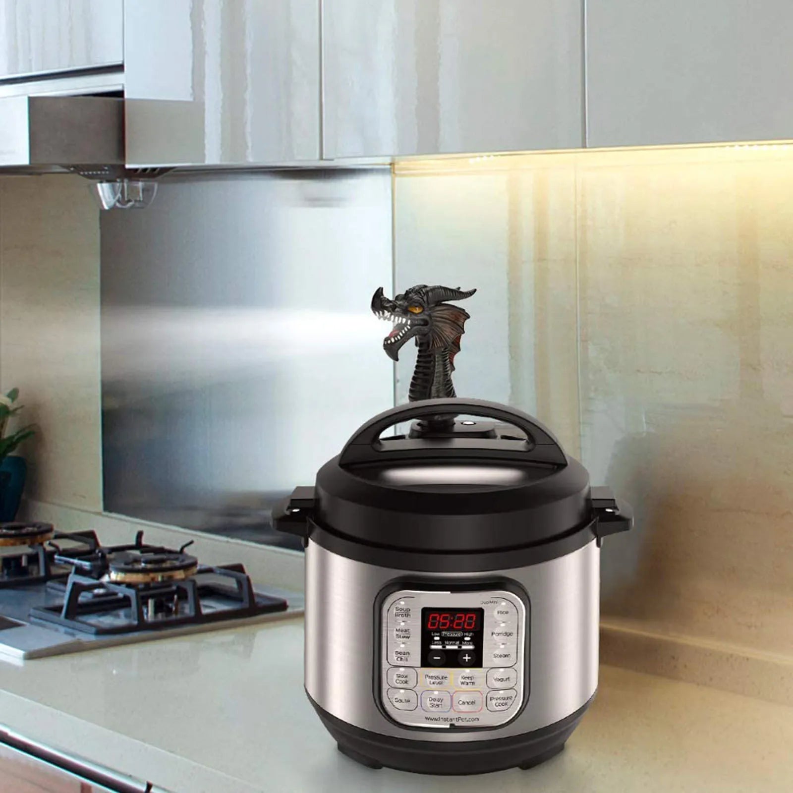 Fire-breathing Dragon Steam Release Accessory Steam Diverter for Pressure Cooker Kitchen Supplies