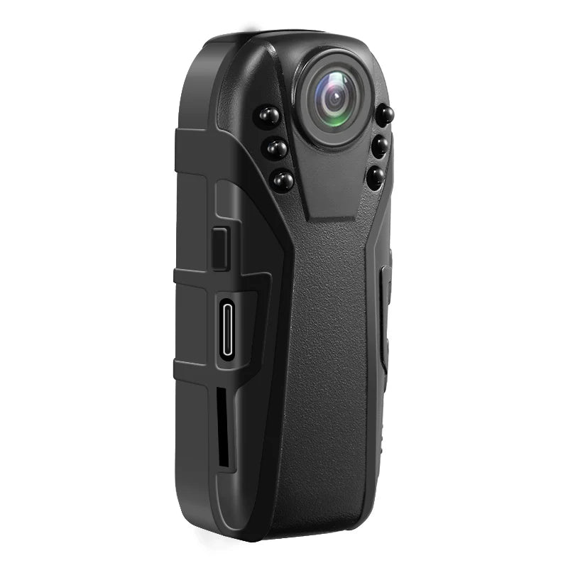 Mini CCTV Body Worn Camera Portable Camcorder Video Audio Recorder Motion Detection IR Night Vision 5m Wide Angel Lens125 Degree