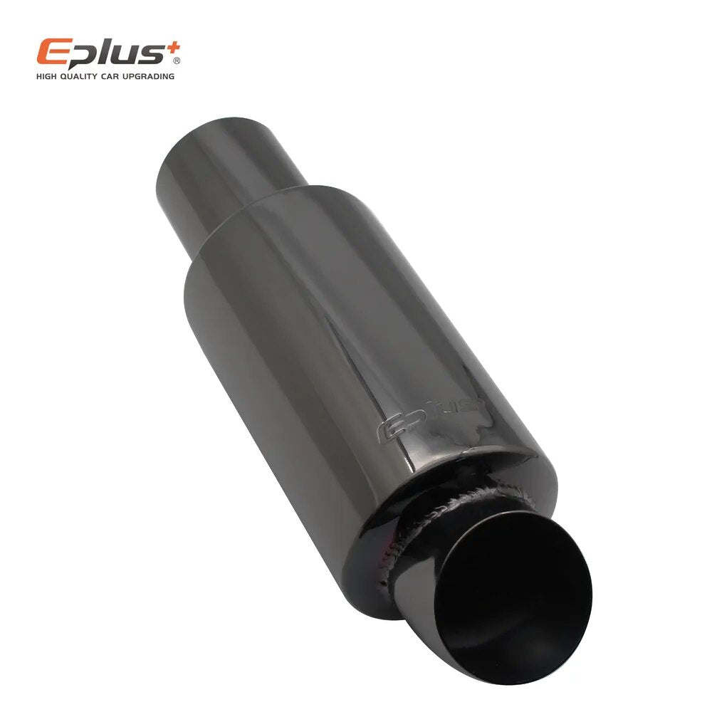 EPLUS Car Motorcycle Styling Exhaust System Muffler Tail Pipe Tip Universal High Quality Stainless Steel ID 51mm 63mm 76mm