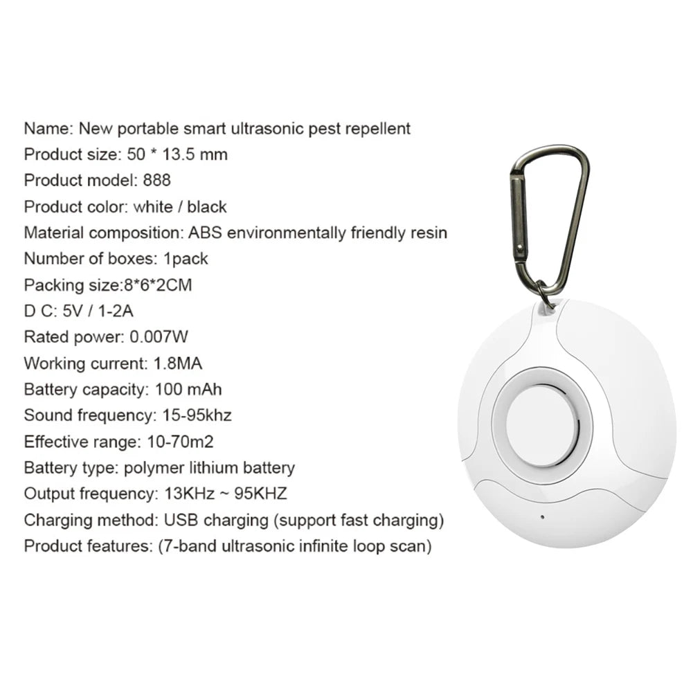 Portable USB Ultrasonic Pest Repeller Bird Repeller Animal Repeller Mosquito Killer Electronic Ultrasonic Mouse Repellent