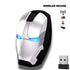 Cool Wireless Iron Man Mouse Mice Ergonomic 2.4G Portable Mobile Computer Click Optical USB Receiver for PC Laptop Mac Book