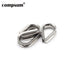 304 Stainless Steel Thimbles Silver Ring Clamp Winch Wire Loop