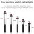 VIJIM Ulanzi MT-16 Foldable Tripod for Phone Cold Shoe Ball Head 1/4'' Selfie Stick Mini Holder Bracket for Mobile Camera DSLR