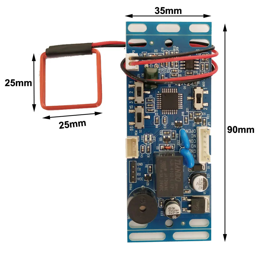 RFID ID Embedded Access module,intercom buliding access control lift control with 2pcs mother ID card 10pcs ID key fob,min:1pcs