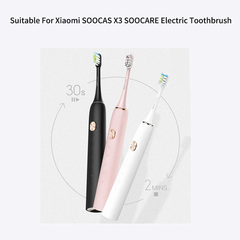 Toothbrush Heads for Xiaomi SOOCAS X5 X3 X1 SOOCARE Electric Tooth Brush Dupont Bristle Replaceable Nozzles Sealed Packed Drops