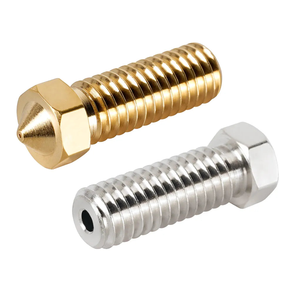 MEGA 8pcs/lot 3D Printer Volcano Nozzles Stainless Steel Brass M6 Thread Hotend Nozzle 0.2mm-1.2mm For 1.75mm 3mm Filament