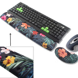 BRILA Ergonomic Memory Foam Mouse & Keyboard Wrist Rest Support Cushion Pad for Office Work and PC Gaming, Fatigue Pain Relief