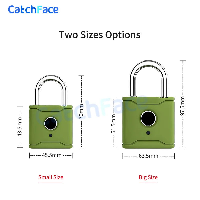 Bluetooth Smart Padlock Fingerprint Lock Smart Lock Keyless with TTlock App