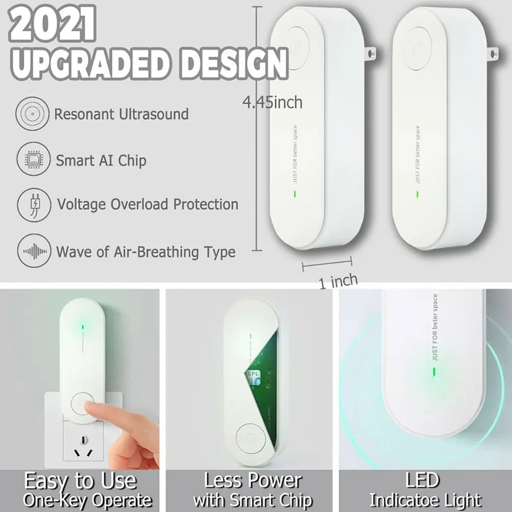 New Mouse Repellent Household Electronic Optical Magnetic Wave Sonic Pest Repeller Rats Mosquito Bugs Rejector Cockroach Killer