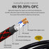 Canare 1 pair RCA audio cable 2 RCA to 2 RCA Interconnect Cables HIFI Stereo 4N OFC Male to Male For Amplifier DAC TV car audio