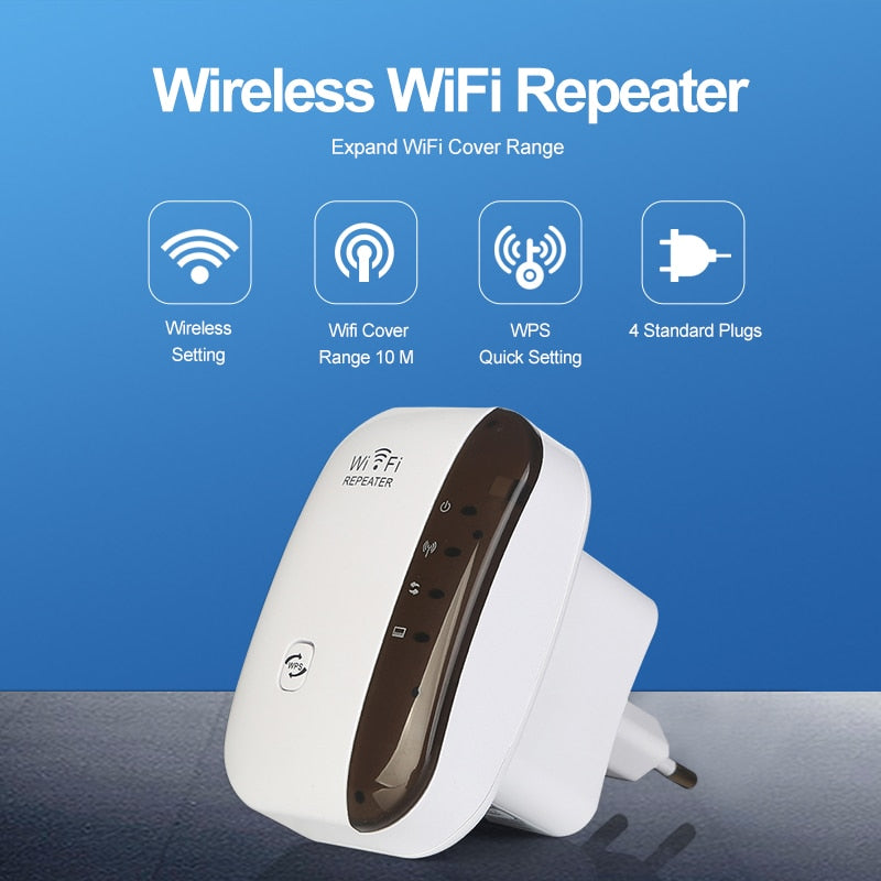 WiFi Repeater Wi-fi Router 300Mbps WiFi Signal Amplifier Wireless Wi Fi Booster Increases Long Range Wi-Fi Repeater Access Point