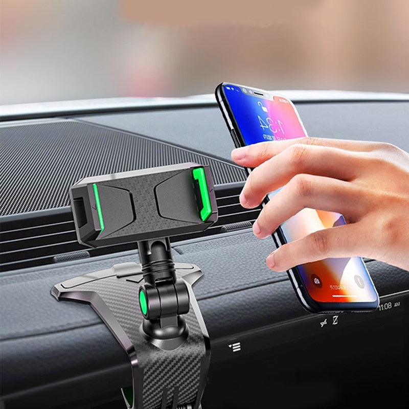 Car Cell Phone Support 1260 Degree Rotatable Dashboard Phone Number In The Car Phone Holder For 7 Inch Xiaomi Mobile Phone Stand