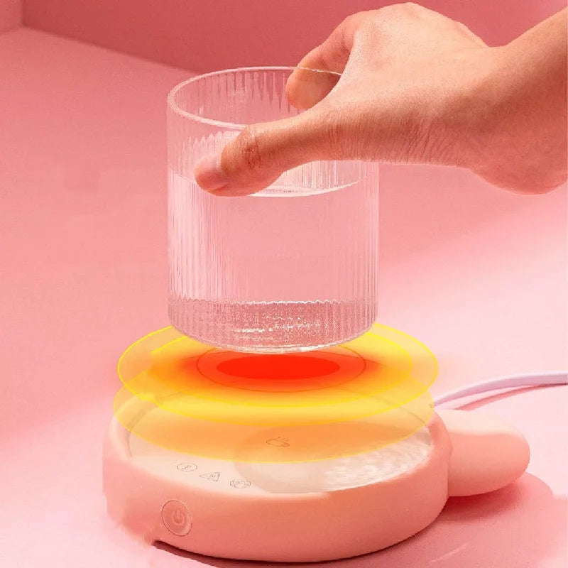 220V Cup Heater Mug Warmer Hot Tea Makers Warmer Coaster Electric Hot Plate 3 Gear Heating Pad Coffee Milk Tea Birthday Gifts