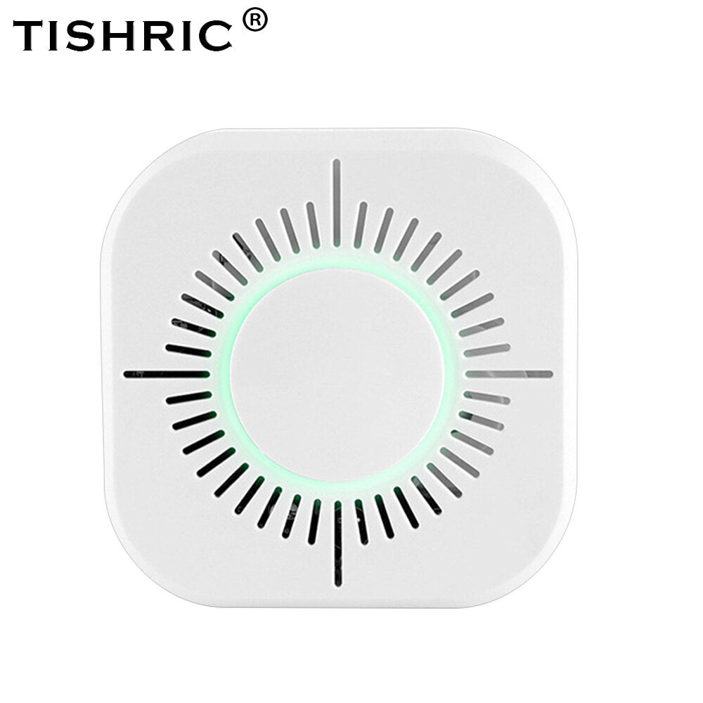 TISHRIC 433Mhz Wireless Smart Wifi Smoke Detector Fire Alarm Sensor  Smoke Sensor Compatible With Sonoff RF Bridge