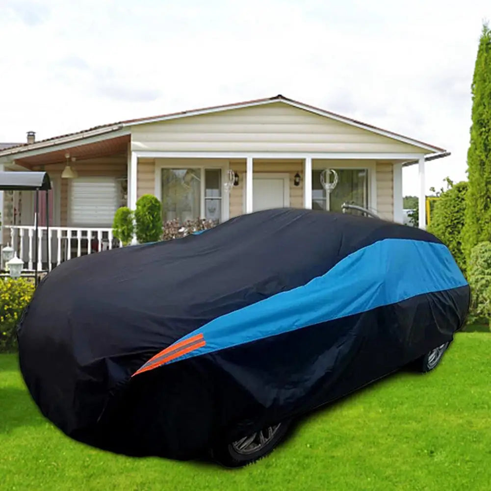 Universal 190T Full Car Covers Outdoor Waterproof UVs Sun Rain Snow Reflective Protection Cover For SUVs Jeep Sedan Hatchback