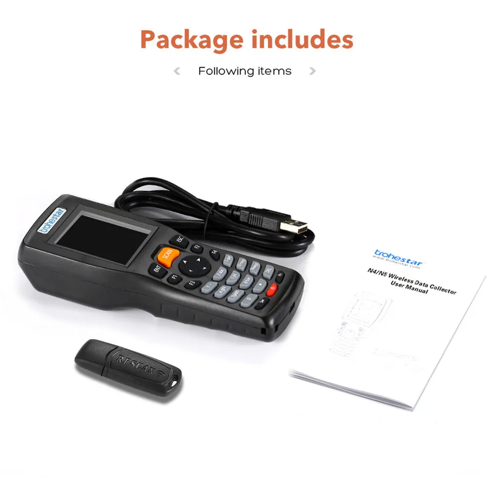 Scanners 1D 2D Barcode Scanner QR Bar Code Reader Handheld Inventory Counter Data Collector Bar Code Scanners Automatic Scanner