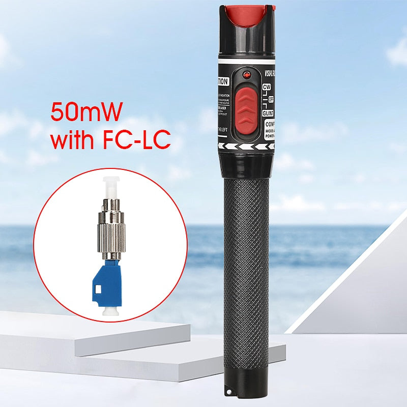 FTTH Fiber Optic Cable Tester Pen 1/10/20/30/50mw  Visual Fault Locator SC/FC/ST 2.5mm Interface VFL Optical Fiber Test Tool