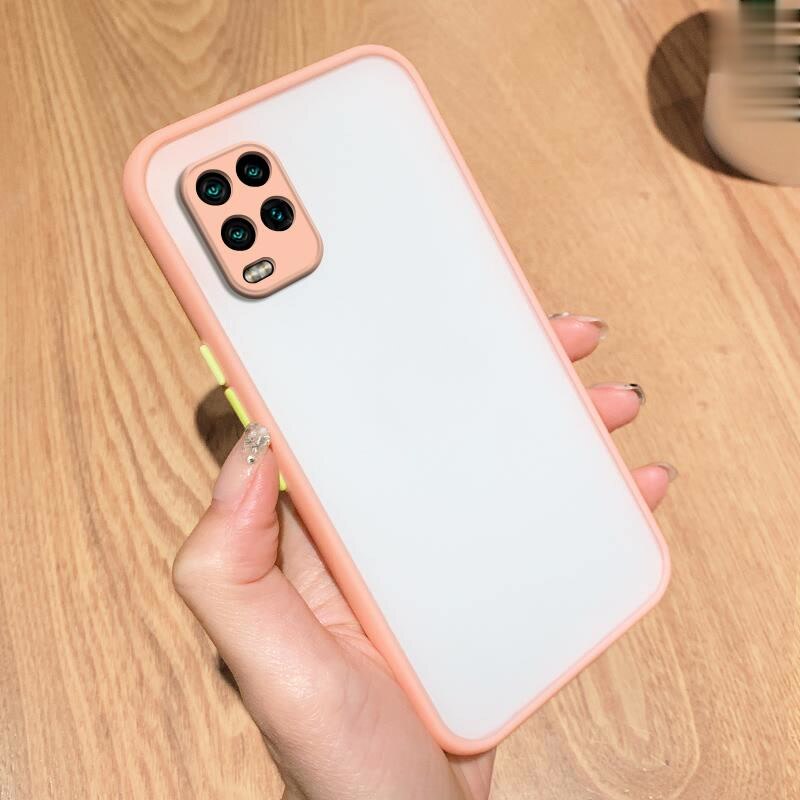 Silicone Cases For Xiaomi Mi 10 Lite 5G Matte Luxury Shockproof Slim Phone Cover For Xiaomi Mi 10Lite Case Protector Candy Color