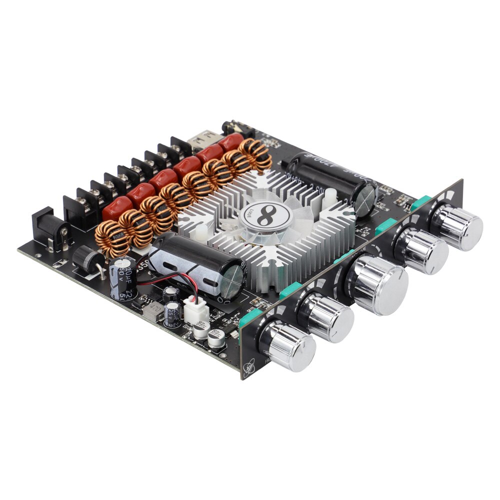 TPA3251D2 Bluetooth 5.0 2.1 Channel Power Audio Stereo Subwoofer Amplifier Board 220WX2+350W TREBLE Bass note tuning AMP S350H