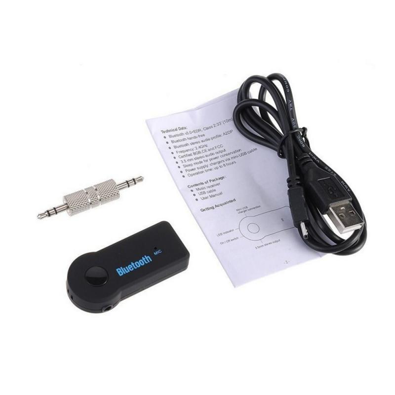 Bluetooth 4.0 Receiver for Car 3.5mm AUX Stereo Adapter Noise Cancelling Music Receiver for PC TV Phone Video Player