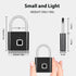 Smart Electronic Fingerprint Lock Password Padlock Zinc Alloy Outdoor Waterproof Household Anti-theft DoorLock