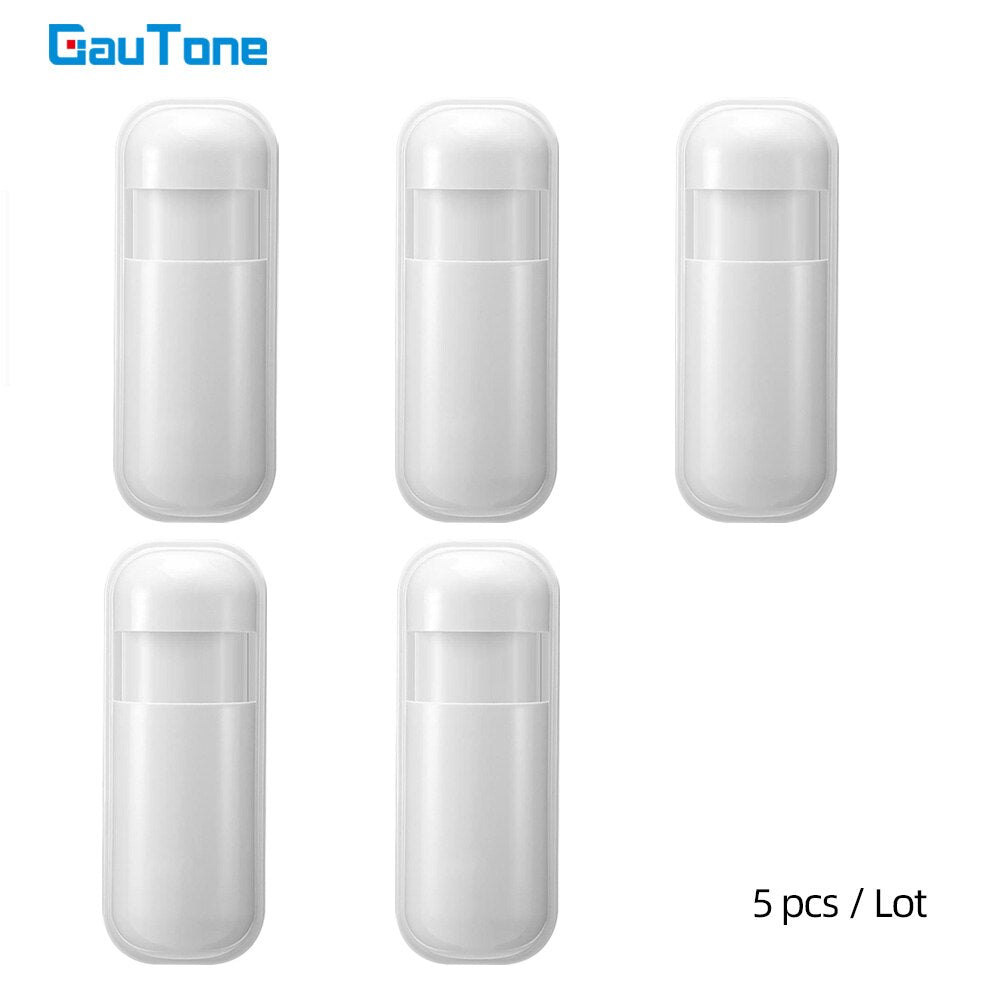 GauTone PIR Motion Sensor Detector 433MHz eV1527 for Home Alarm System Wireless Infrared Motion Detector