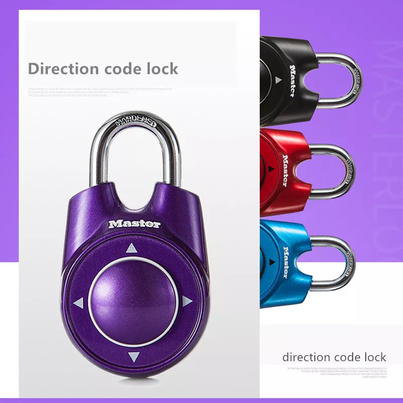 Keyless Lock Combination Directional Password Padlock Portable Luggage Case Anti-Theft Security Locker Door Lock Door-Padlocks