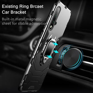KEYSION Shockproof Case for Huawei Nova 5T Y6s Y9s P40 Lite P30 Pro P20 Magnetic Back Phone Cover for Honor Play 3 V20 V30 Pro