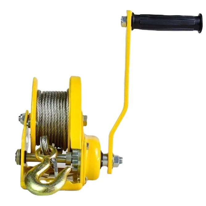 1200LBS Two-way Self-locking Small Hand Windlass with Automatic Brake Manual Winch Tractor Hand Winch Free Shipping