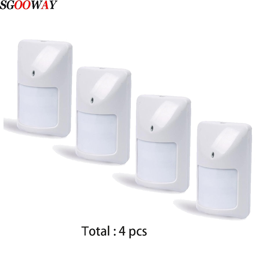 Sgooway 1-8 pieces Wired PIR sensor infared detector wired motion sensor alarm system