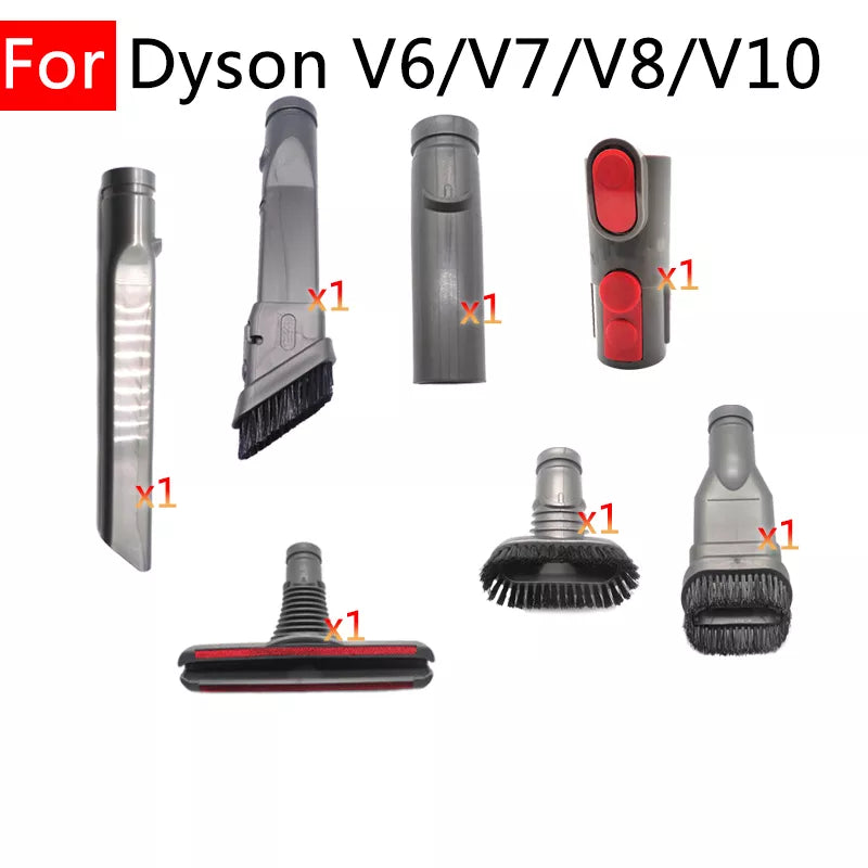 For Dyson DC Series V6 V7 V8 V10 Parts Home Adapters Pet Mite Removal Mattress Brush Tip Flat Suction Hose Robot Vacuum Cleaners