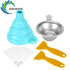 3D Printer Resin Filter Funnel Kit Stainless Steel Cup+Silicone Funnel Paper+Cleaning Shovel Tools For UV Photopolyme Resin
